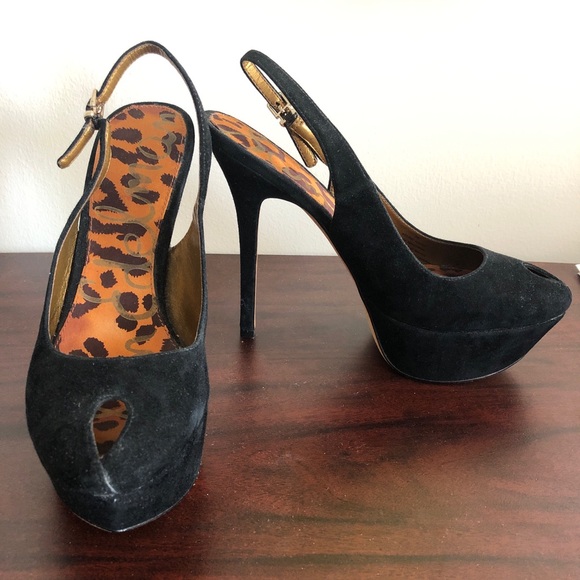 Sam Edelman Slingback Peep-toe Pumps! - Picture 1 of 3